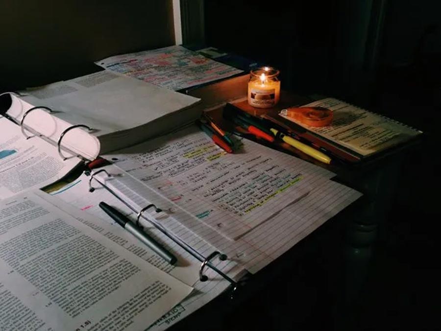 خواندن ریاضی شب قبل از امتحان