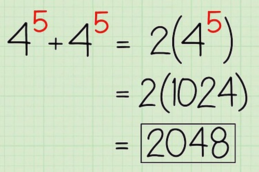 جمع اعداد توان دار