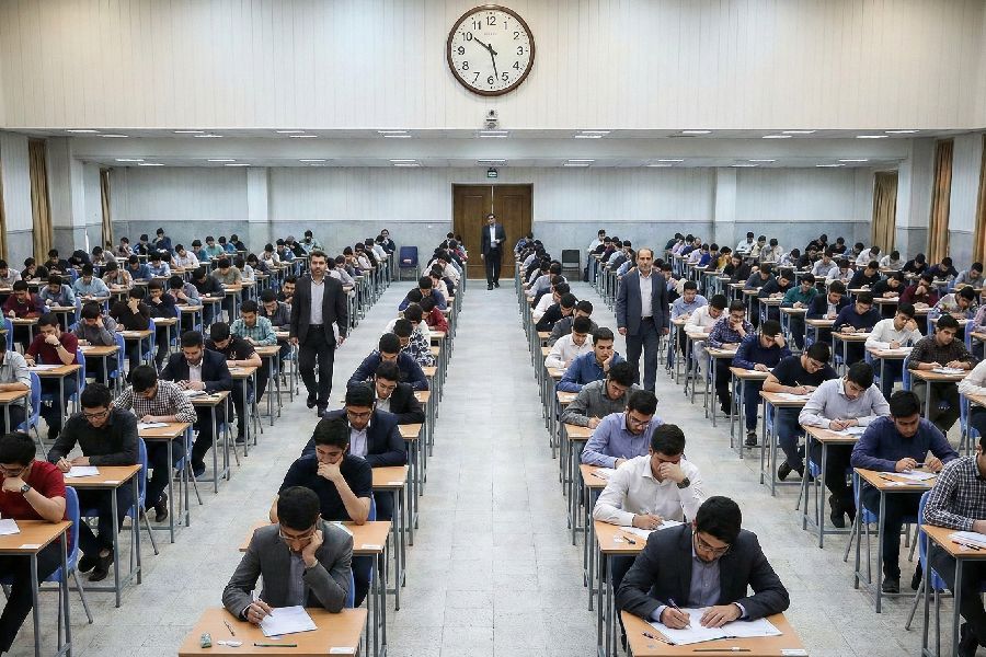 نمایی از یک آزمون ورودی بزرگ و پر رقابت
