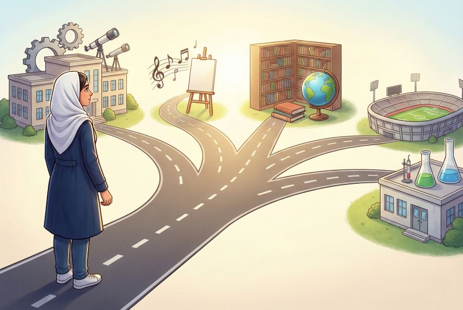 راهنمای انتخاب رشته و مسیر تحصیلی مناسب